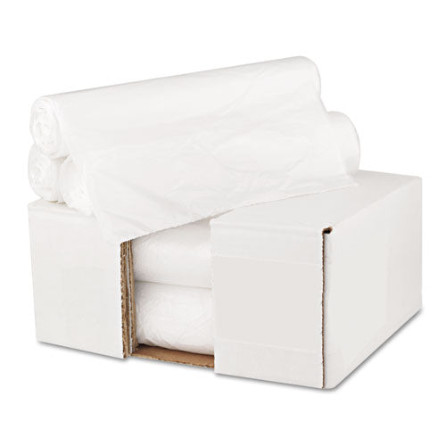 High-density Can Liners, 16 Gal, 6 Mic, 24" X 31", Natural, 50 Bags/roll, 20 Rolls/carton