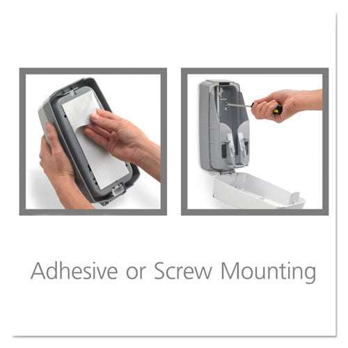 Nxt Space Saver Dispenser, 1,000 Ml, 5.13 X 4 X 10, White/gray