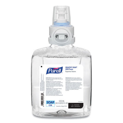 Professional Healthy Soap Mild Foam, Fragrance-free, 1,200 Ml, For Cs8 Dispensers, 2/carton