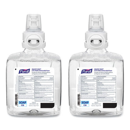 Healthcare Healthy Soap 0.5% Pcmx Antimicrobial Foam, For Cs8 Dispensers, Light Floral Scent, 1,200 Ml, 2/carton