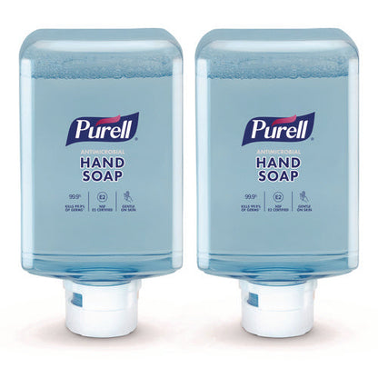 Antimicrobial Fragrance Free Foaming Hand Soap, For Es10 Dispensers, 1,200 Ml Refill, 2/carton