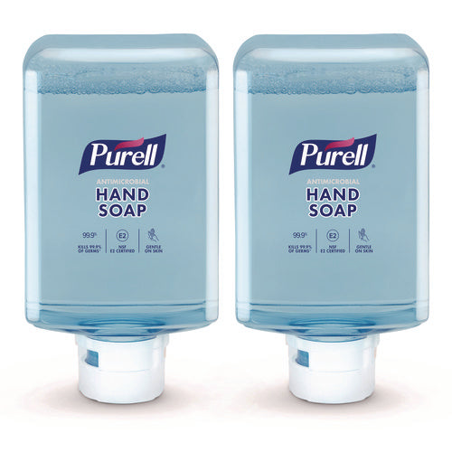 Antimicrobial Fragrance Free Foaming Hand Soap, For Es10 Dispensers, 1,200 Ml Refill, 2/carton