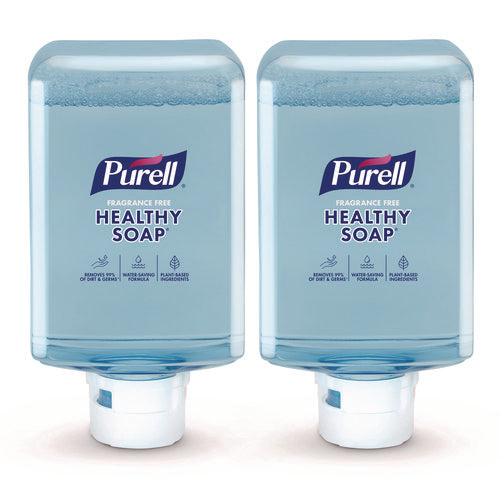 Healthy Soap With Clean Release Technology Fragrance Free Foam, For Es10 Dispensers, 1,200 Ml Refill, 2/carton