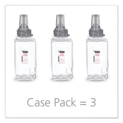 Clear And Mild Foam Handwash Refill, For Adx-12 Dispenser, Fragrance-free, 1,250 Ml Refill, 3/carton