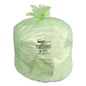 Biotuf Compostable Can Liners, 23 To 30 Gal, 1 Mil, 28" X 45", Green, 25 Bags/roll, 5 Rolls/carton
