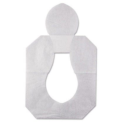 Health Gards Toilet Seat Covers, Half-fold, 14.25 X 16.5, White, 250/pack, 10 Boxes/carton
