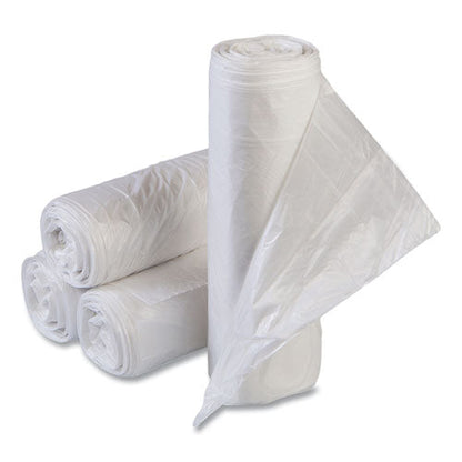 Draw-tuff Institutional Draw-tape Can Liners, 23 Gal, 1 Mil, 38" X 28.5", Natural, 25 Bags/roll, 6 Rolls/carton