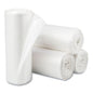 High-density Commercial Can Liners, 10 Gal, 5 Mic, 24" X 24", Natural, 50 Bags/roll, 20 Perforated Rolls/carton