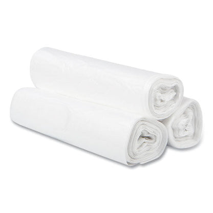 High-density Commercial Can Liners, 30 Gal, 10 Mic, 30" X 37", Clear, 25 Bags/roll, 20 Interleaved Rolls/carton