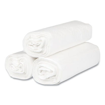 High-density Commercial Can Liners, 33 Gal, 13 Mic, 33" X 40", Clear, 25 Bags/roll, 20 Interleaved Rolls/carton