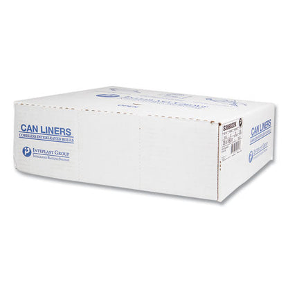 High-density Commercial Can Liners, 60 Gal, 22 Mic, 38" X 60", Black, 25 Bags/roll, 6 Interleaved Rolls/carton