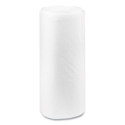 High-density Commercial Can Liners, 60 Gal, 22 Mic, 38" X 60", Clear, 25 Bags/roll, 6 Interleaved Rolls/carton
