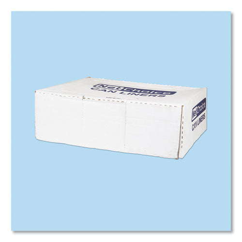 High-density Commercial Can Liners, 45 Gal, 12 Mic, 40" X 48", Clear, 25 Bags/roll, 10 Interleaved Rolls/carton