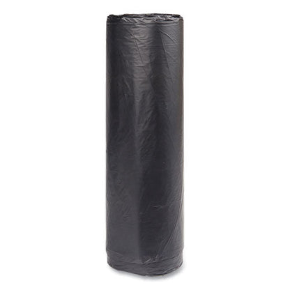 High-density Commercial Can Liners, 45 Gal, 16 Mic, 40" X 48", Black, 25 Bags/roll, 10 Interleaved Rolls/carton