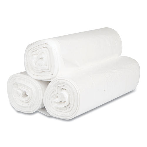 High-density Commercial Can Liners, 45 Gal, 16 Mic, 40" X 48", Clear, 25 Bags/roll, 10 Interleaved Rolls/carton
