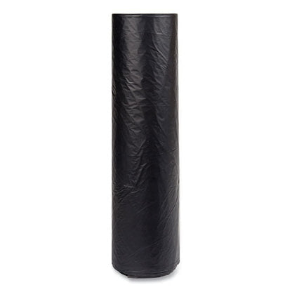 High-density Commercial Can Liners, 60 Gal, 16 Mic, 43" X 48", Black, 25 Bags/roll, 8 Interleaved Rolls/carton