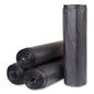 High-density Commercial Can Liners, 60 Gal, 22 Mic, 43" X 48", Black, 25 Bags/roll, 6 Interleaved Rolls/carton