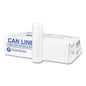 High-density Commercial Can Liners, 56 Gal, 22 Mic, 43" X 48", Natural, 25 Bags/roll, 8 Interleaved Rolls/carton