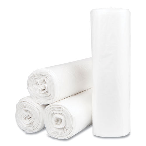 High-density Commercial Can Liners Value Pack, 30 Gal, 9 Mic, 30" X 36", Natural, 25 Bags/roll, 20 Interleaved Rolls/carton