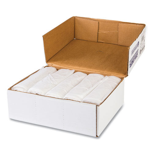 High-density Commercial Can Liners Value Pack, 33 Gal, 10 Mic, 33" X 39", Clear, 25 Bags/roll, 20 Interleaved Rolls/carton