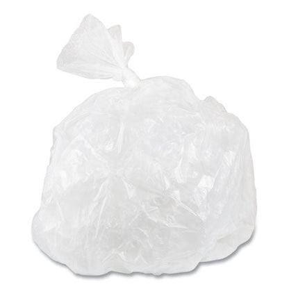 High-density Commercial Can Liners Value Pack, 33 Gal, 10 Mic, 33" X 39", Clear, 25 Bags/roll, 20 Interleaved Rolls/carton