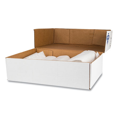High-density Commercial Can Liners Value Pack, 60 Gal, 14 Mic, 38" X 58", Clear, 25 Bags/roll, 8 Interleaved Rolls/carton