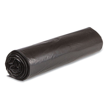High-density Commercial Can Liners Value Pack, 45 Gal, 19 Mic, 40" X 46", Black, 25 Bags/roll, 6 Interleaved Rolls/carton