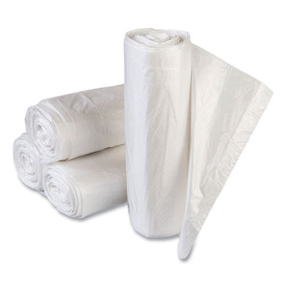 High-density Commercial Can Liners Value Pack, 60 Gal, 14 Mic, 43" X 46", Clear, 25 Bags/roll, 8 Interleaved Rolls/carton