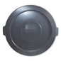 Advanced Gator Lids, For 32 Gal Gator Containers, Flat-top, 22" Diameter, Gray