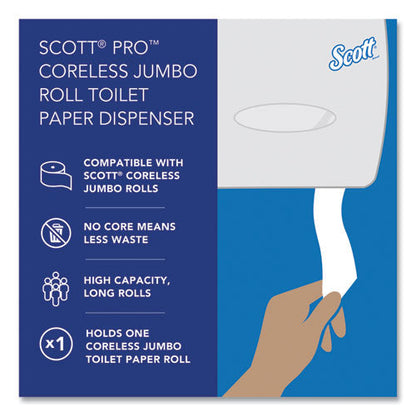 Pro Coreless Jumbo Roll Tissue Dispenser, Ez Load, 14.38 X 6 X 9.75, Stainless Steel