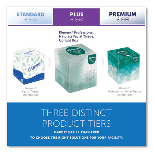 Naturals Facial Tissue, 2-ply, White, 90  Sheets/box