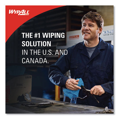 Power Clean Oil, Grease And Ink Cloths, Pop-up Box, 8.8 X 16.8, Blue, 100/box, 5/carton