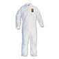 A40 Coveralls, Elastic Wrists/ankles, X-large, White