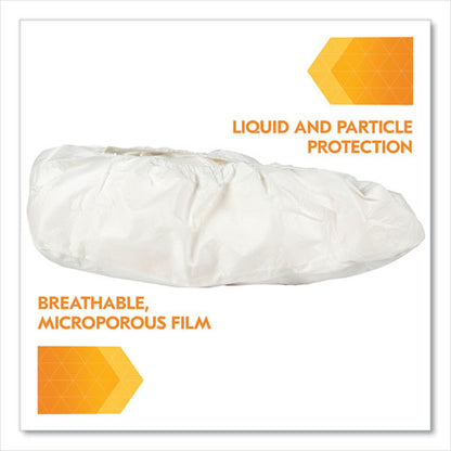 A40 Liquid/particle Protection Shoe Covers, X-large To 2x-large, White, 400/carton