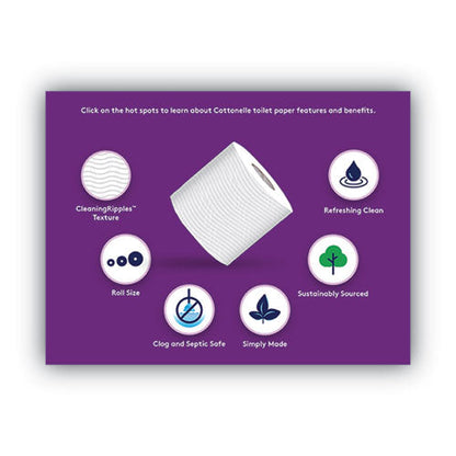 Ultra Comfortcare Toilet Paper, Soft Tissue, Mega Rolls, Septic Safe, 2 Ply, White, 284 Sheets/roll, 12 Rolls/pack