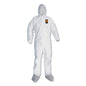A45 Liquid/particle Protection Surface Prep/paint Coveralls, X-large, White, 25/carton