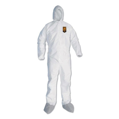 A45 Liquid/particle Protection Surface Prep/paint Coveralls, 3x-large, White, 25/carton