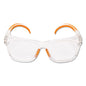 Maverick Safety Glasses, Clear/orange, Polycarbonate Frame, 12/box