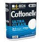 Ultra Cleancare Toilet Paper, Strong Tissue, Mega Rolls, Septic Safe, 1-ply, White, 284/roll, 6 Rolls/pack, 36 Rolls/carton