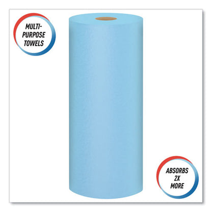 Shop Towels, Standard Roll, 1-ply, 9.4 X 11, Blue, 55/roll, 12 Rolls/carton