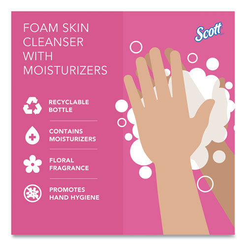 Pro Foam Skin Cleanser With Moisturizers, Light Floral, 1,000 Ml Bottle, 6/carton
