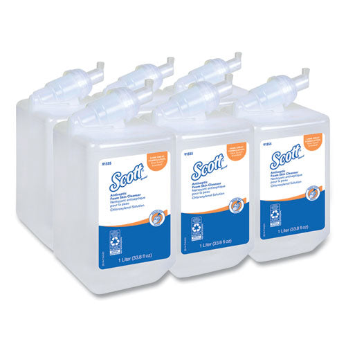 Antiseptic Foam Skin Cleanser, Unscented, 1,000 Ml Refill, 6/carton