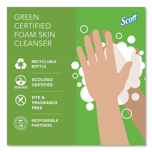 Essential Green Certified Foam Skin Cleanser, Unscented, 1,200 Ml, 2/carton