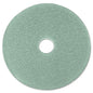 Ultra High-speed Floor Burnishing Pads 3100, 19" Diameter, Aqua, 5/carton