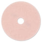 Ultra High-speed Eraser Floor Burnishing Pad 3600, 27" Diameter, Pink, 5/carton