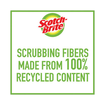 Heavy-duty Scrub Sponge, 4.5 X 2.7, 0.6" Thick, Yellow/green, 6/pack