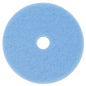 Hi-performance Burnish Pad 3050, 20" Diameter, Sky Blue, 5/carton