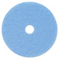 Hi-performance Burnish Pad 3050, 21" Diameter, Sky Blue, 5/carton