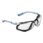 Ccs Protective Eyewear With Foam Gasket, +1.5 Diopter Strength, Blue Plastic Frame, Clear Polycarbonate Lens