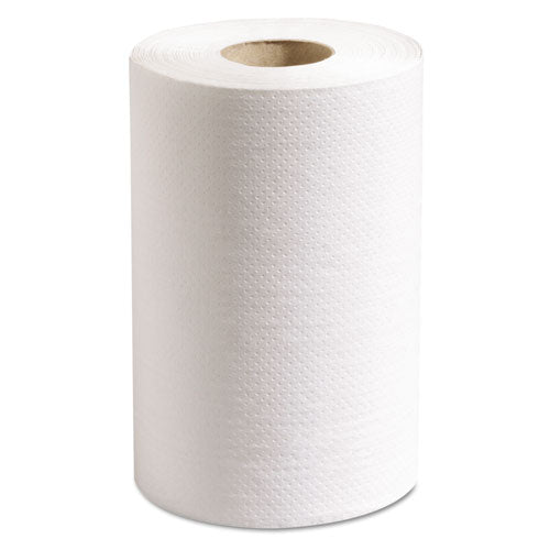 100% Recycled Hardwound Roll Paper Towels, 1-ply, 7.88" X 350 Ft, White, 12 Rolls/carton